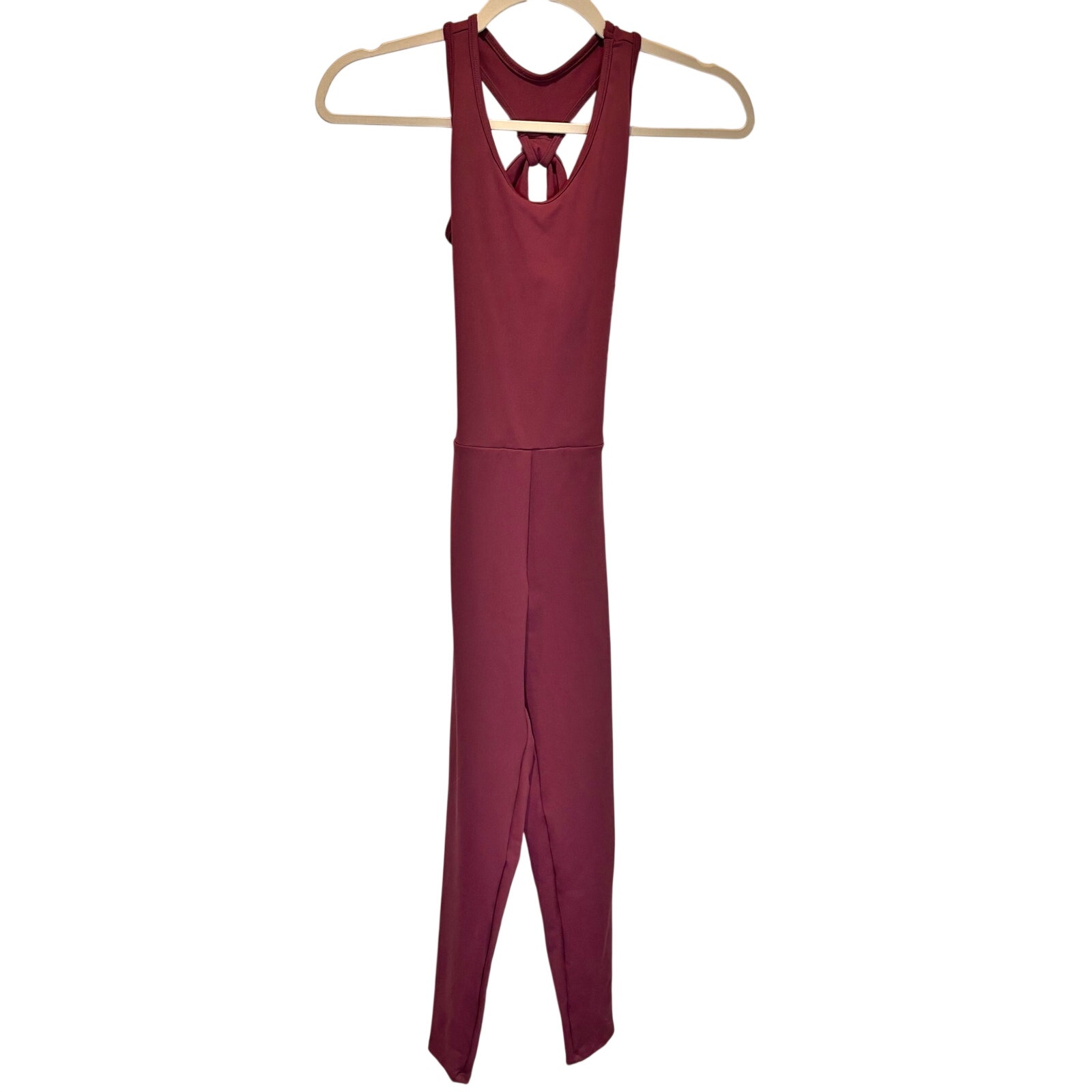 Five Dancewear Nwt Sleeveless Maroon Jumpsuit - Size Pa (Petite Adult)